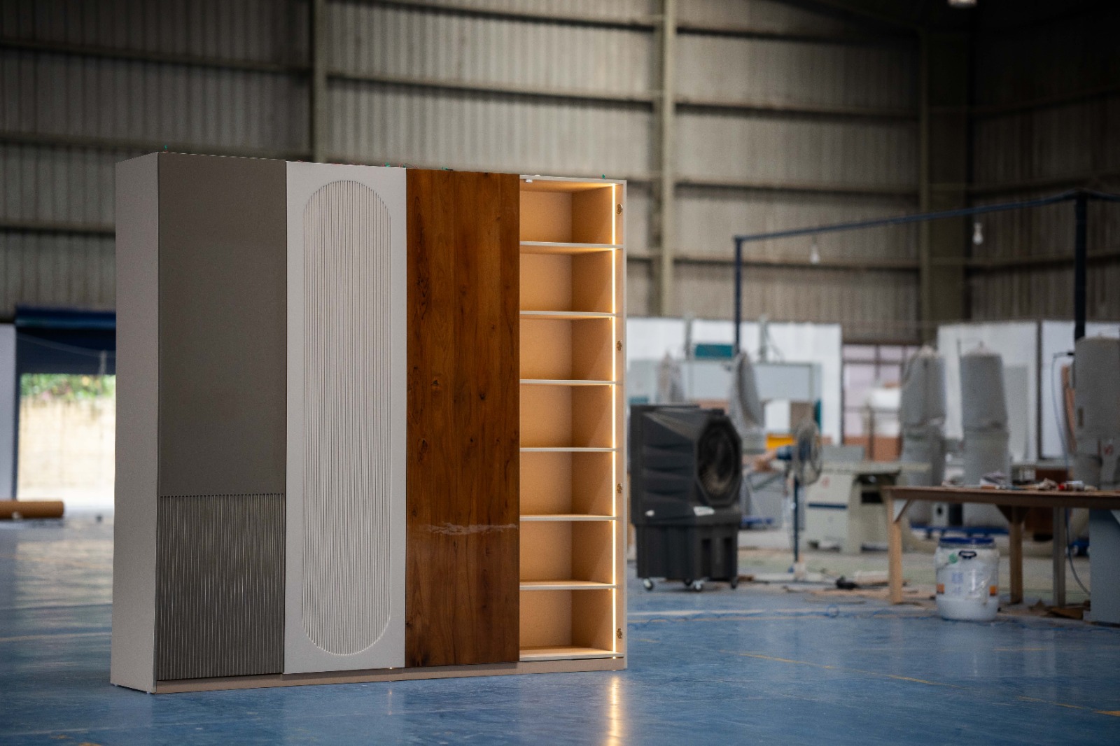 Professional furniture manufacturing facility